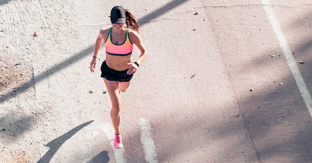 woman jogging